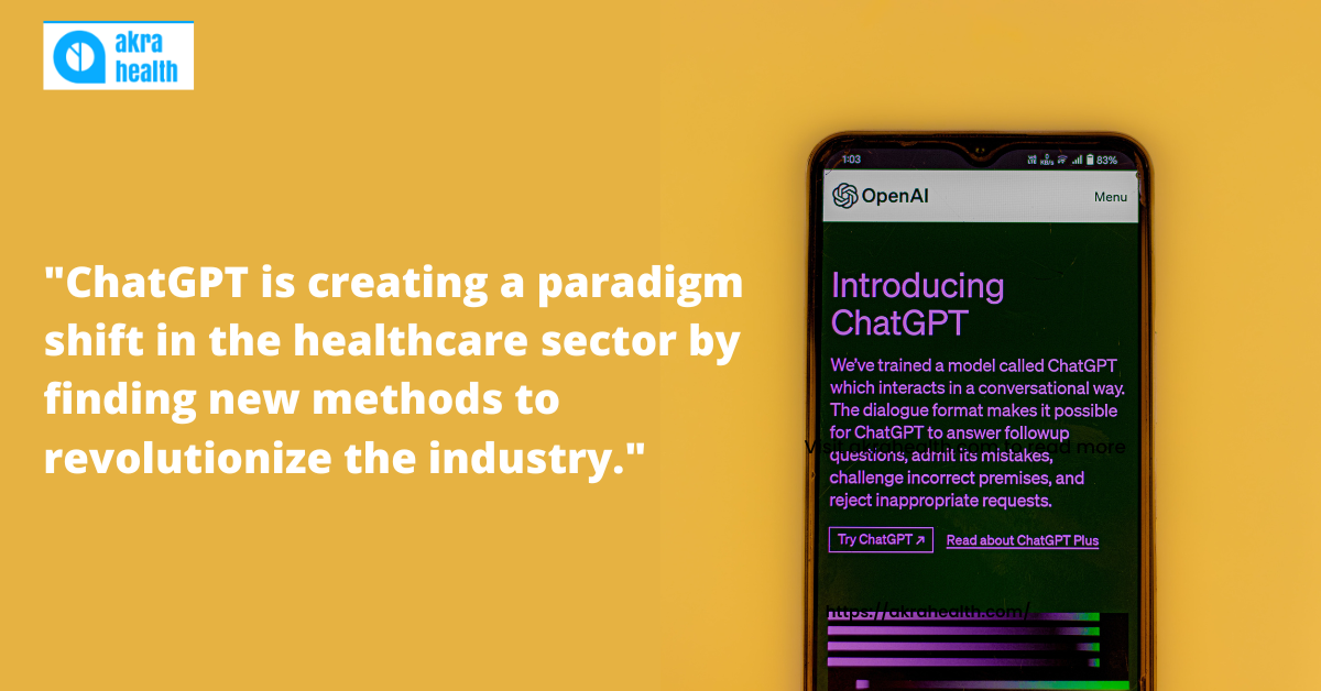 ChatGPT evolution into the healthcare industry